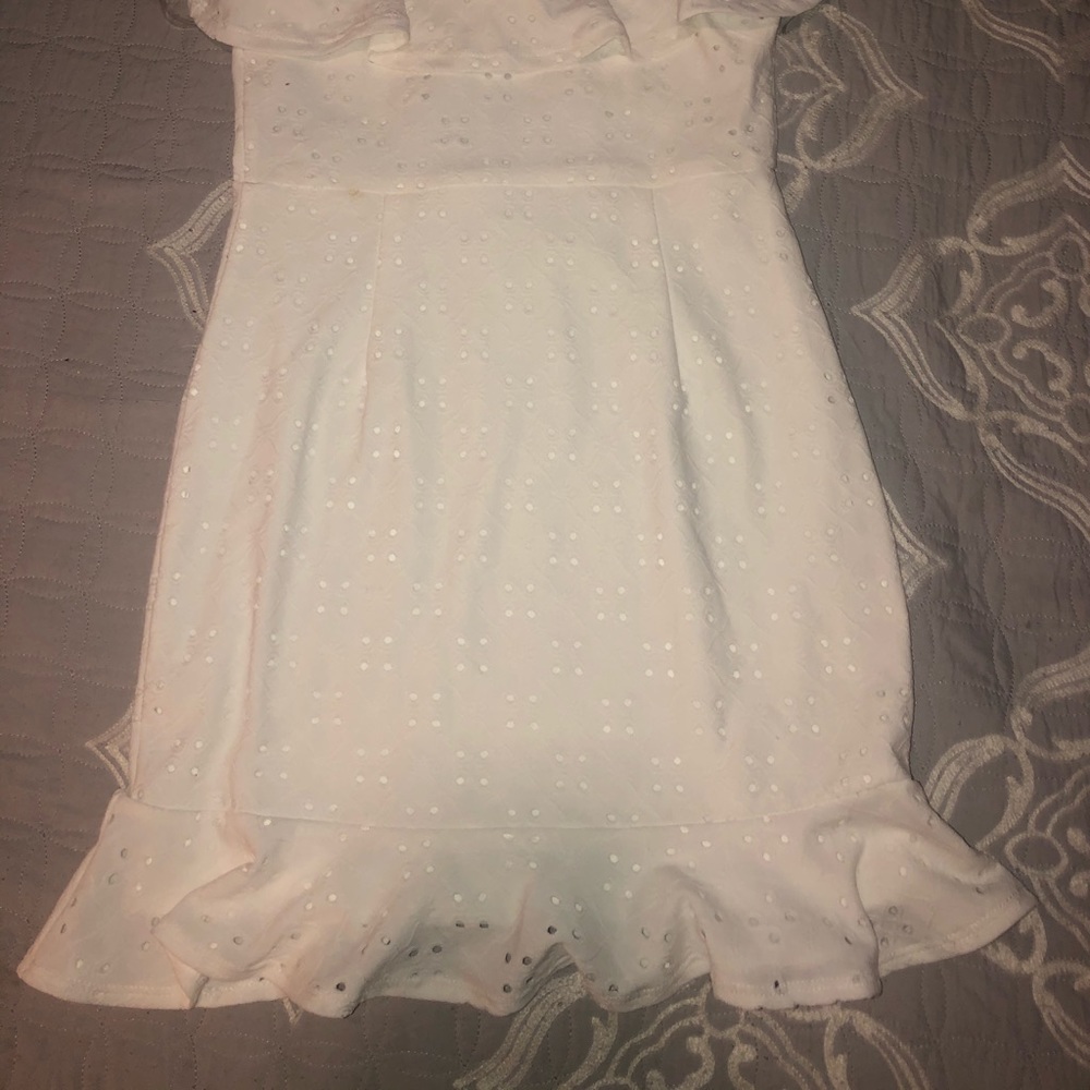 White mini dress